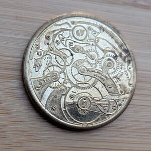 Patek Philippe Gold Mechanical Movement Medallion... COIN